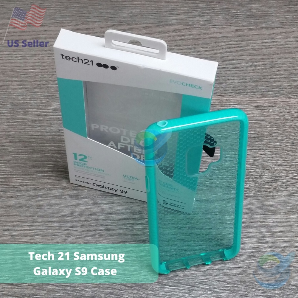 Case for Samsung Galaxy S9 📲| Tech21 Aqua / Teal
